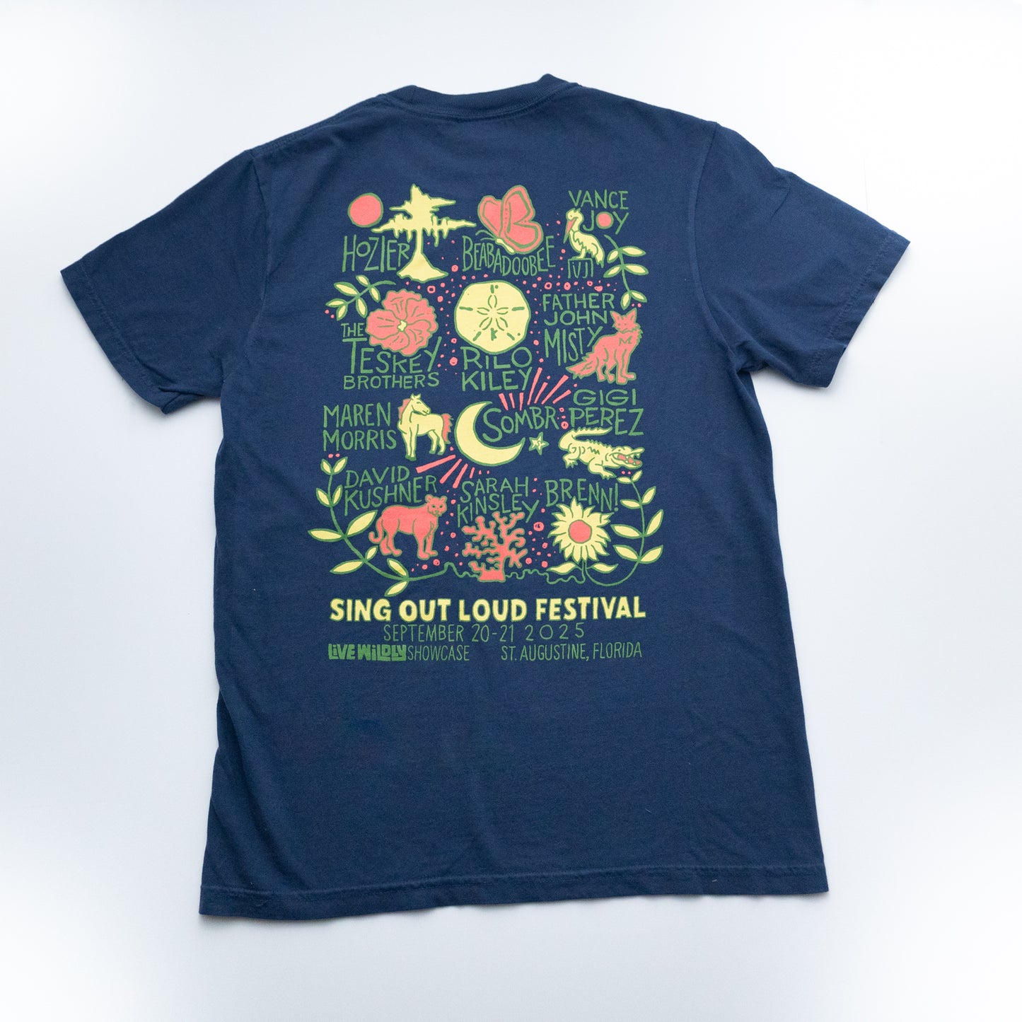 Live Wildly Showcase Lineup Tee