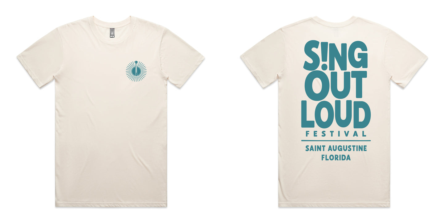 Sing Out Loud Festival T-Shirt - Cream