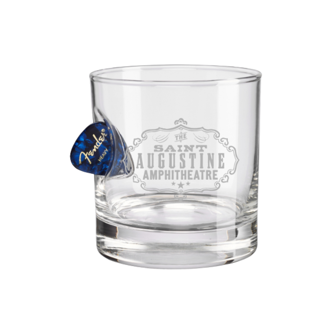 Guitar Pick Rocks Glass 11oz.