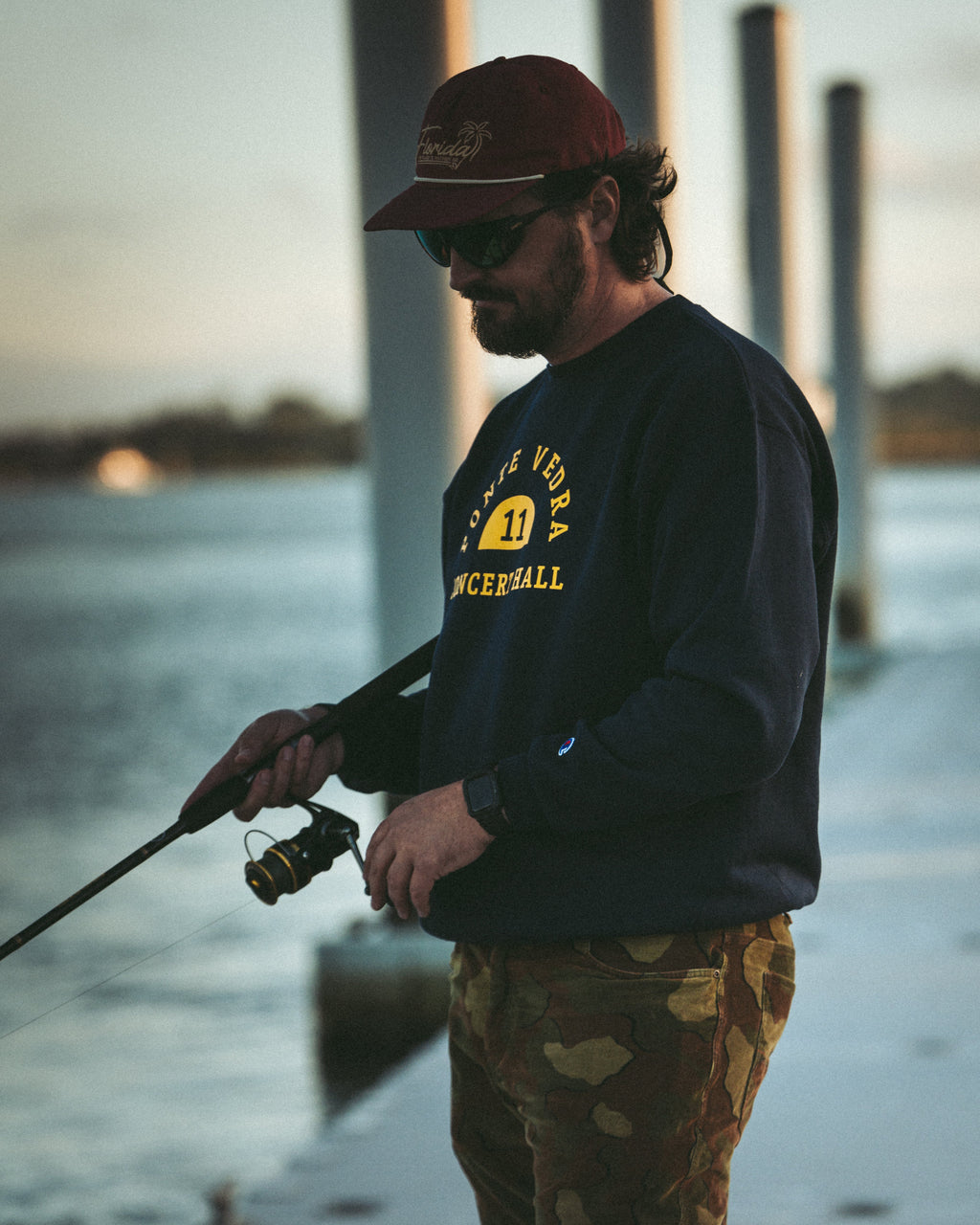 Collegiate Crew - Navy & Yellow