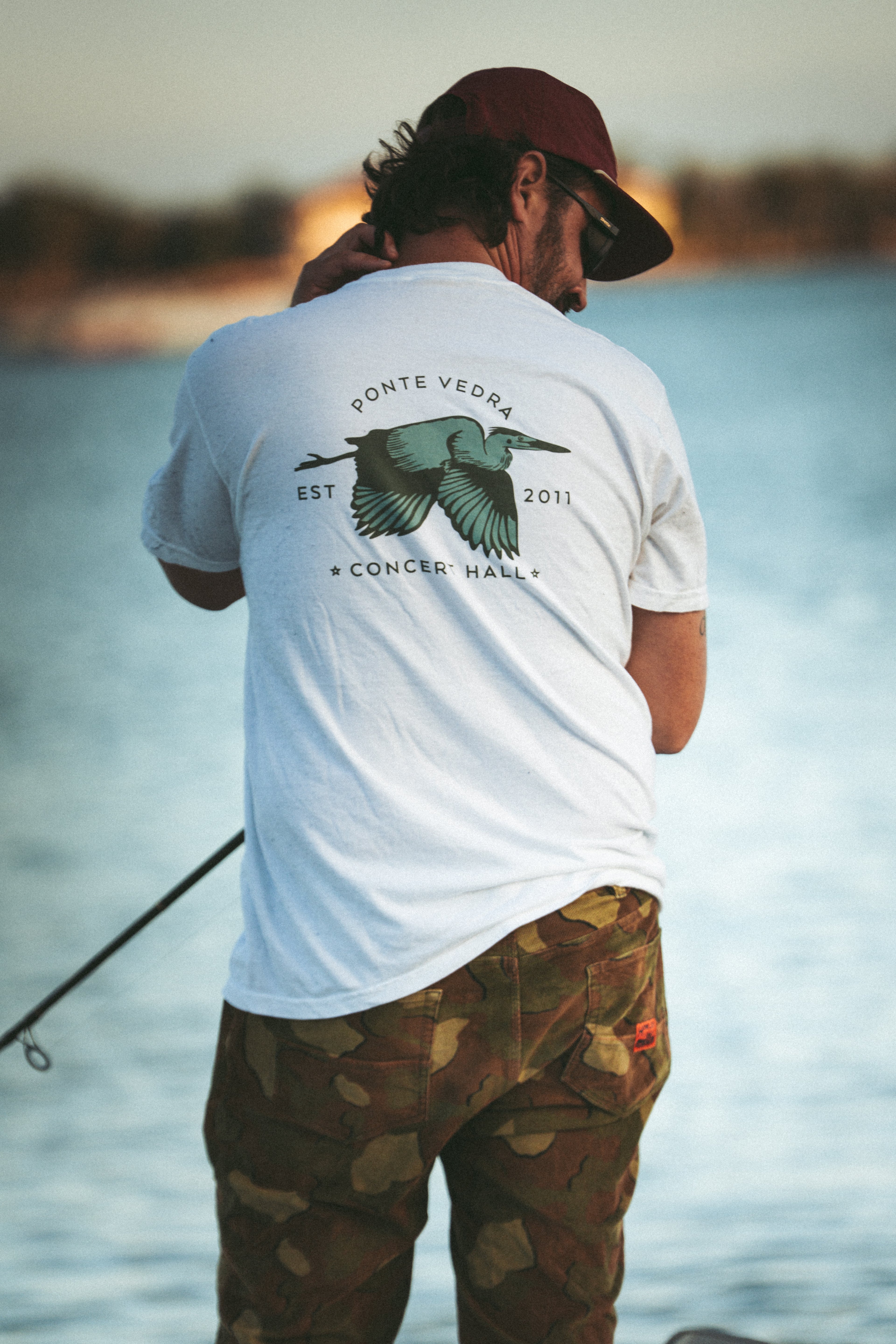 White Egret Tee