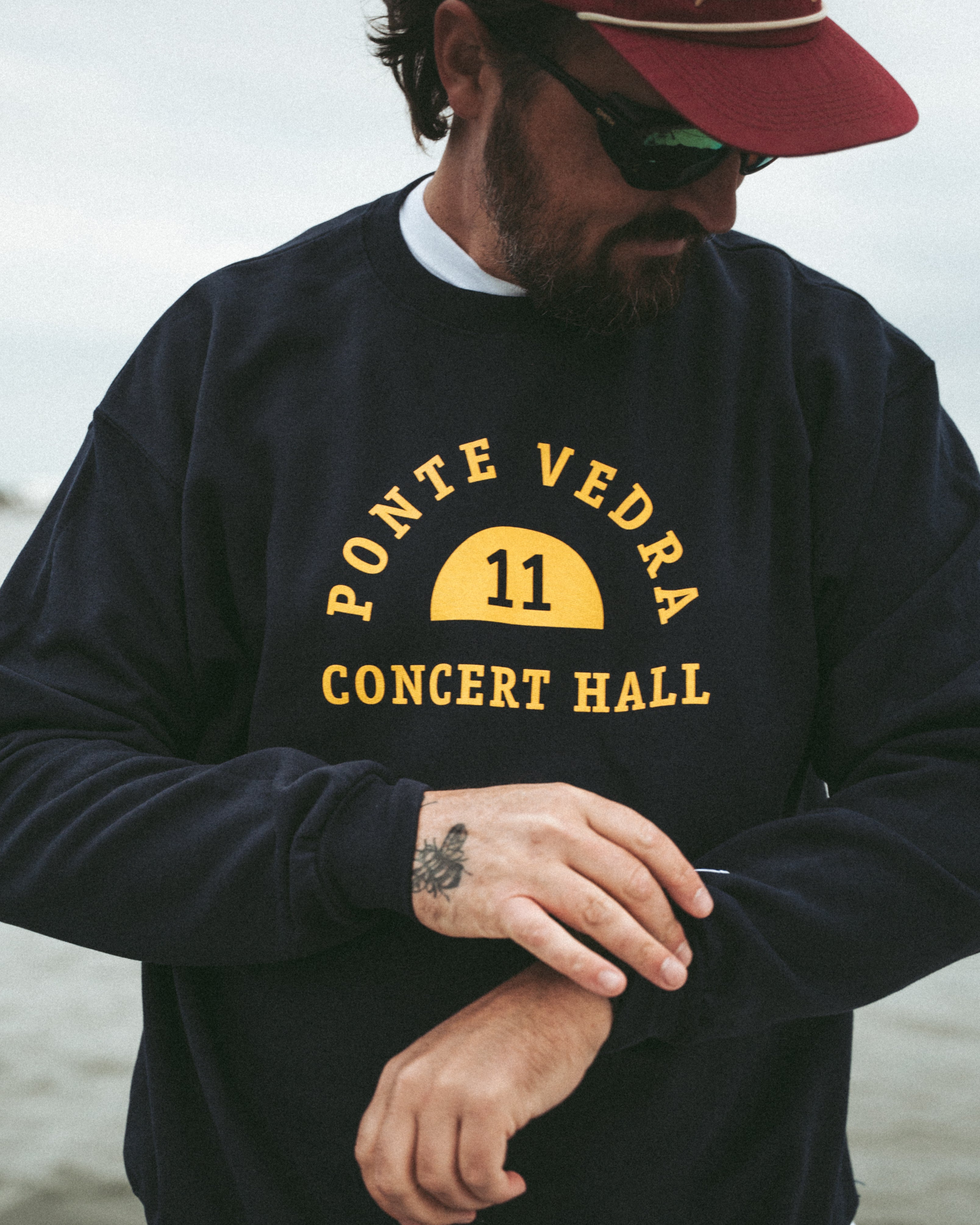 Collegiate Crew - Navy & Yellow