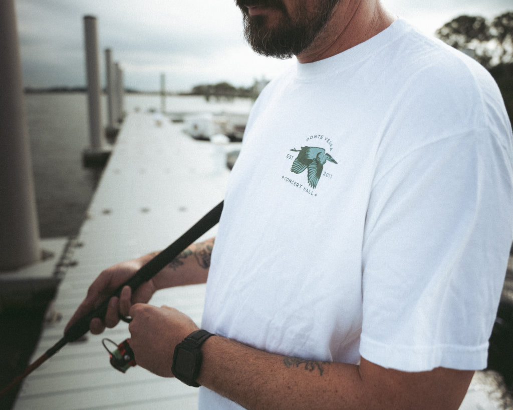 White Egret Tee