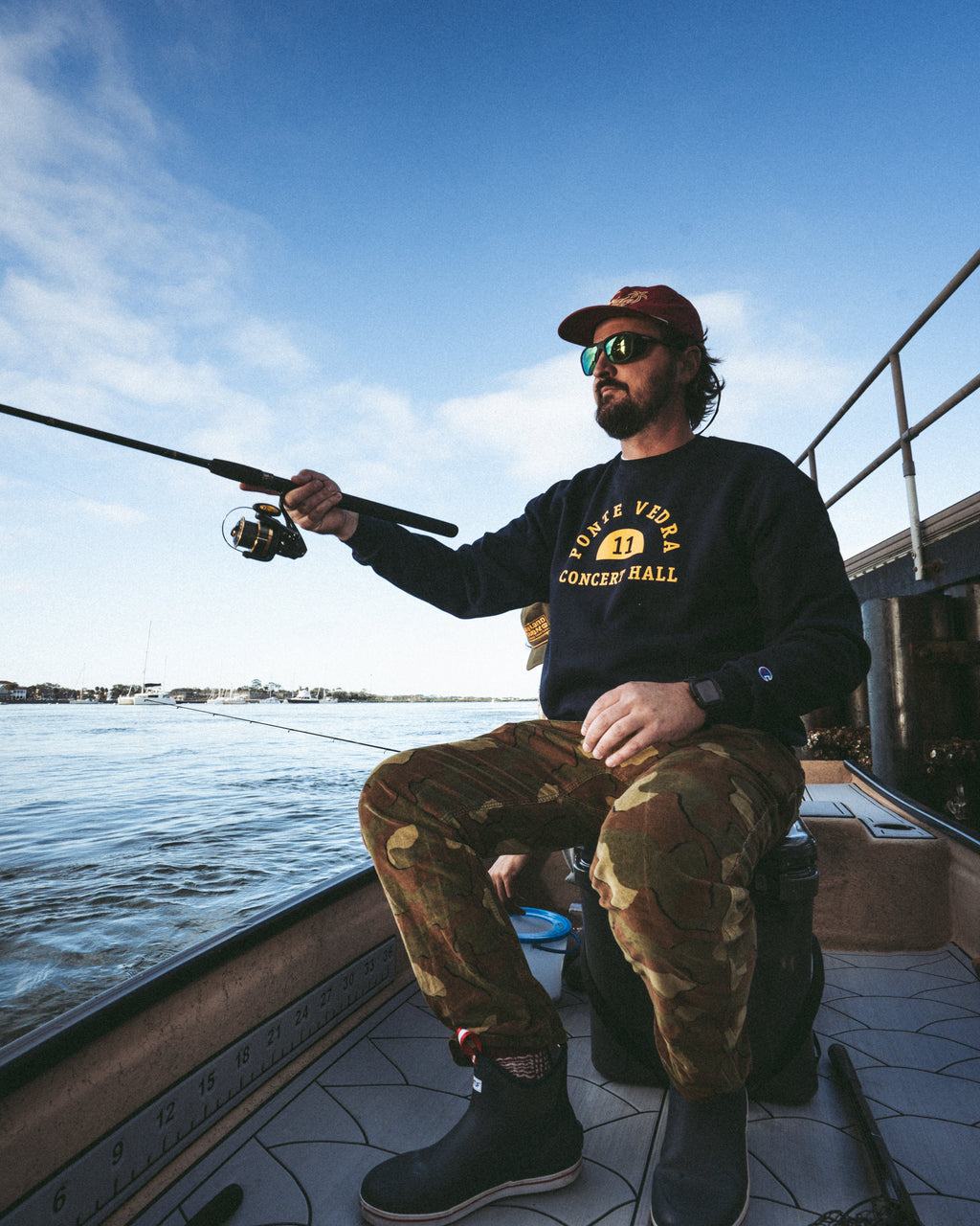 Collegiate Crew - Navy & Yellow