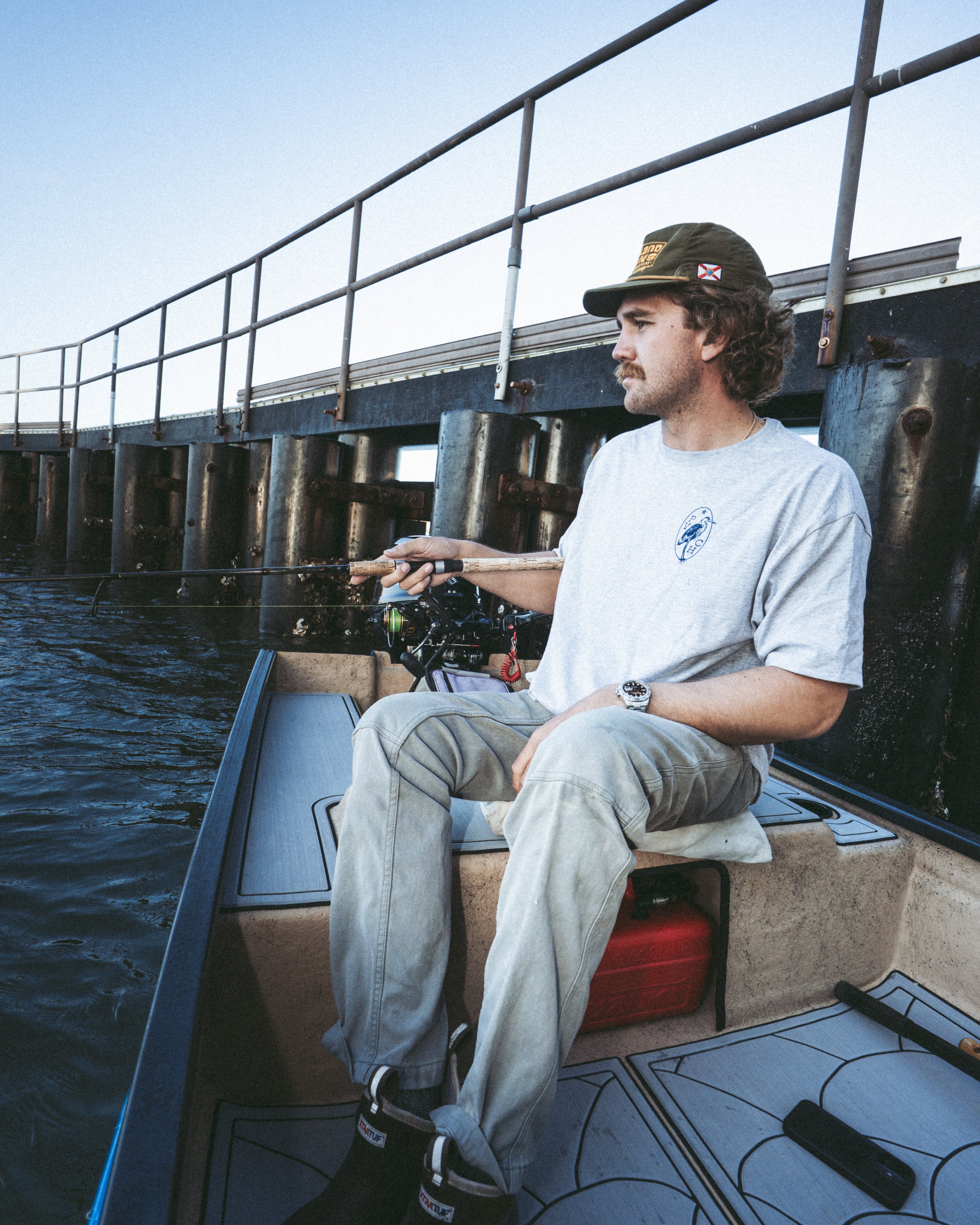 Grey Egret Crest Tee