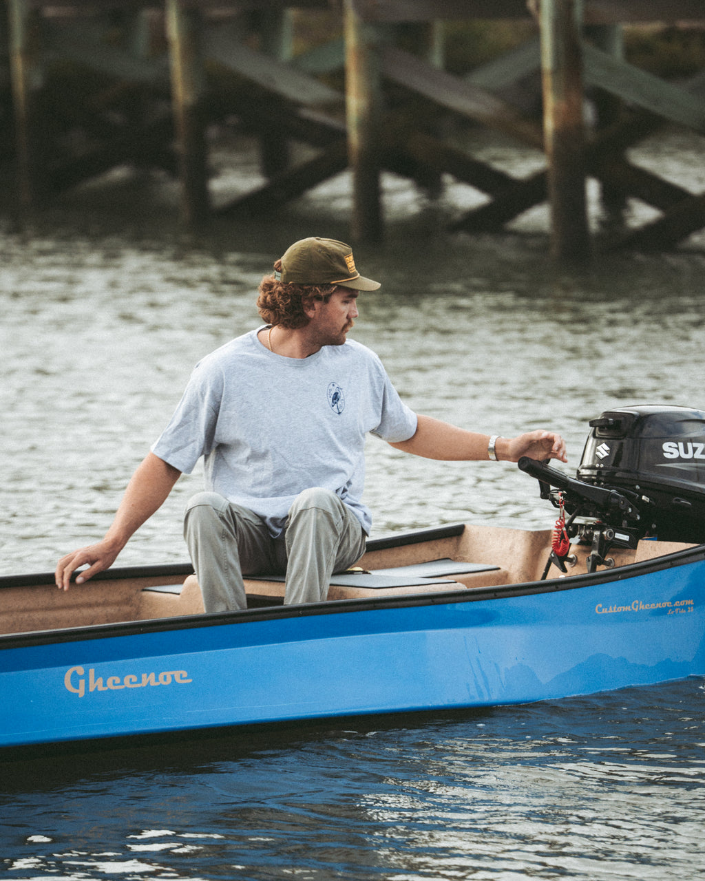 Grey Egret Crest Tee