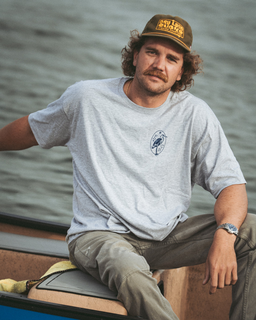 Grey Egret Crest Tee