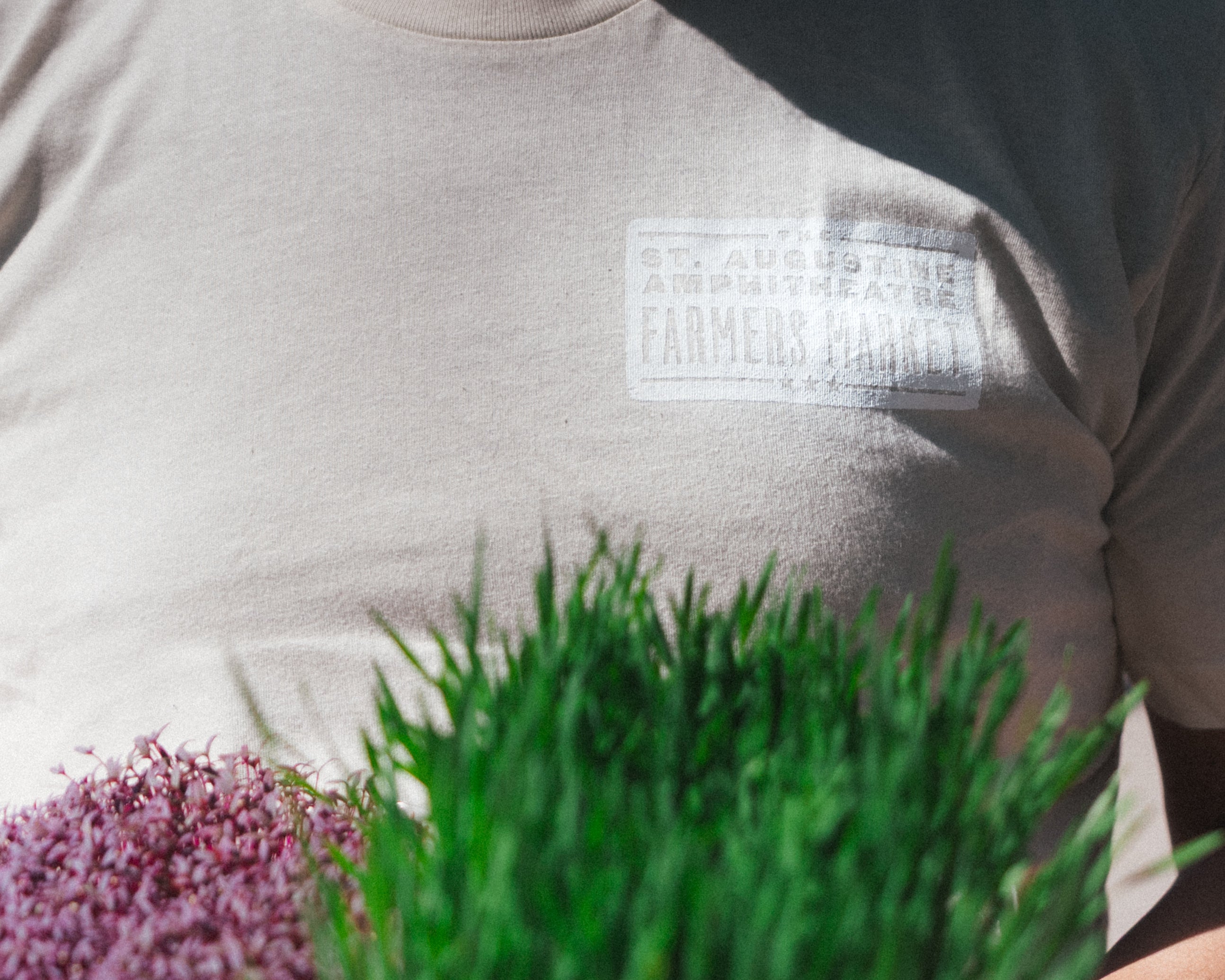 Farmers Market Logo Tee - Cream