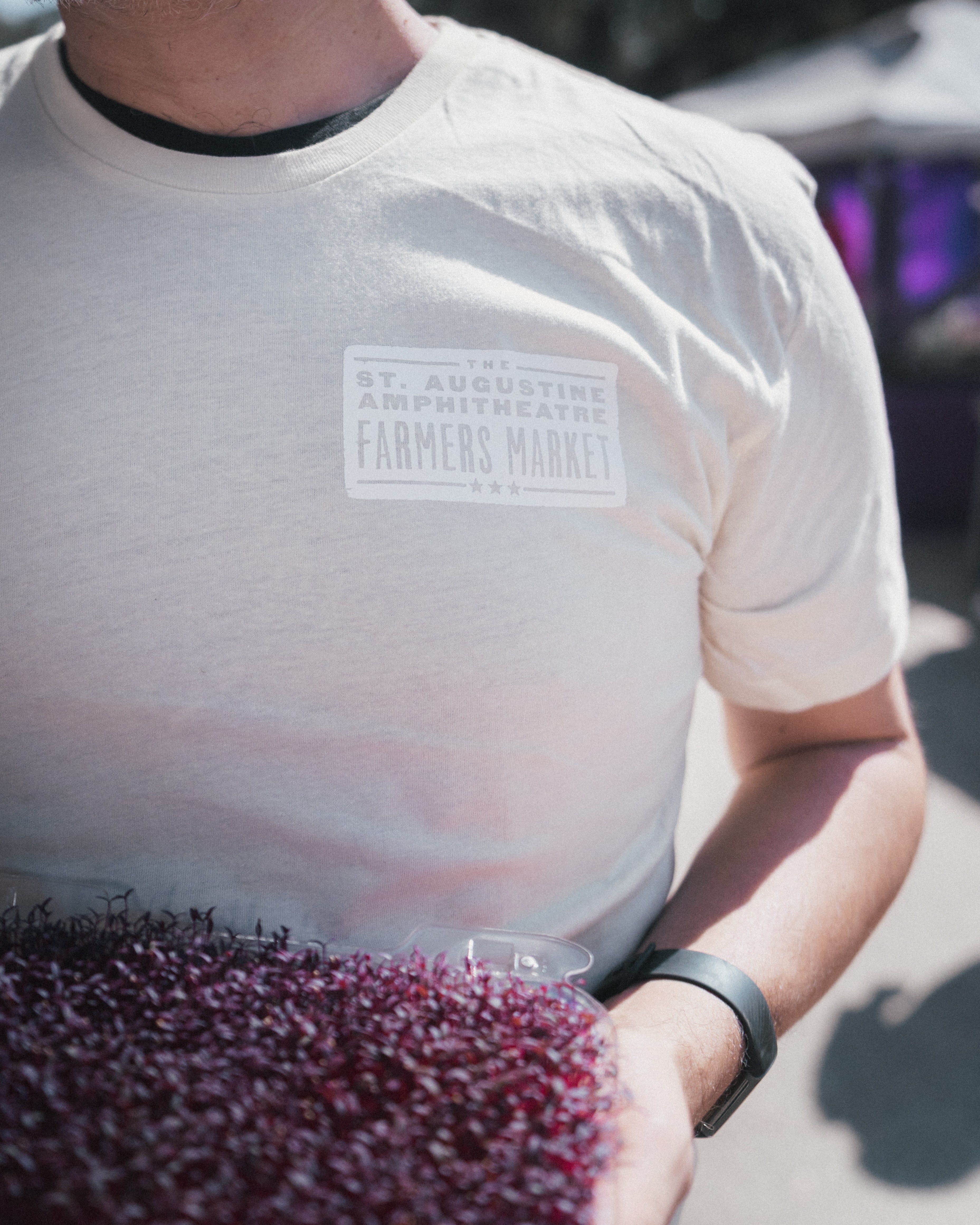 Farmers Market Logo Tee - Cream