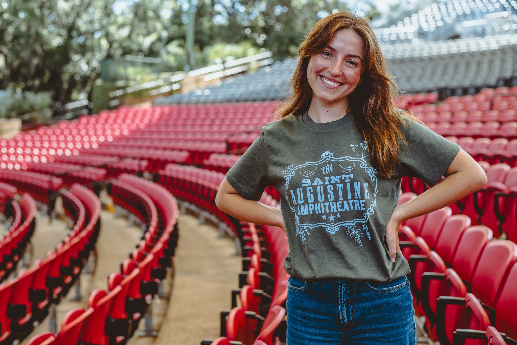 Heritage Floral Design T-Shirt - Cypress