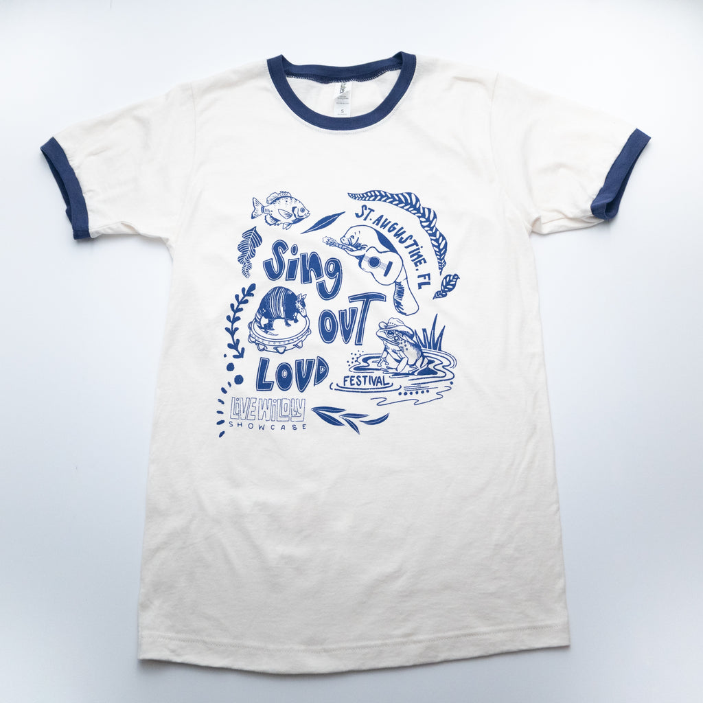 Sing Out Loud x Live Wildly Ringer Tee
