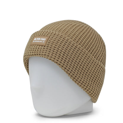 Snowbird Waffle Beanie - Oatmeal