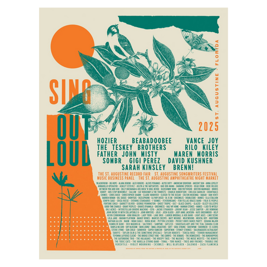 Month of Music 2025 Screen Print Poster - LIMITED STOCK!