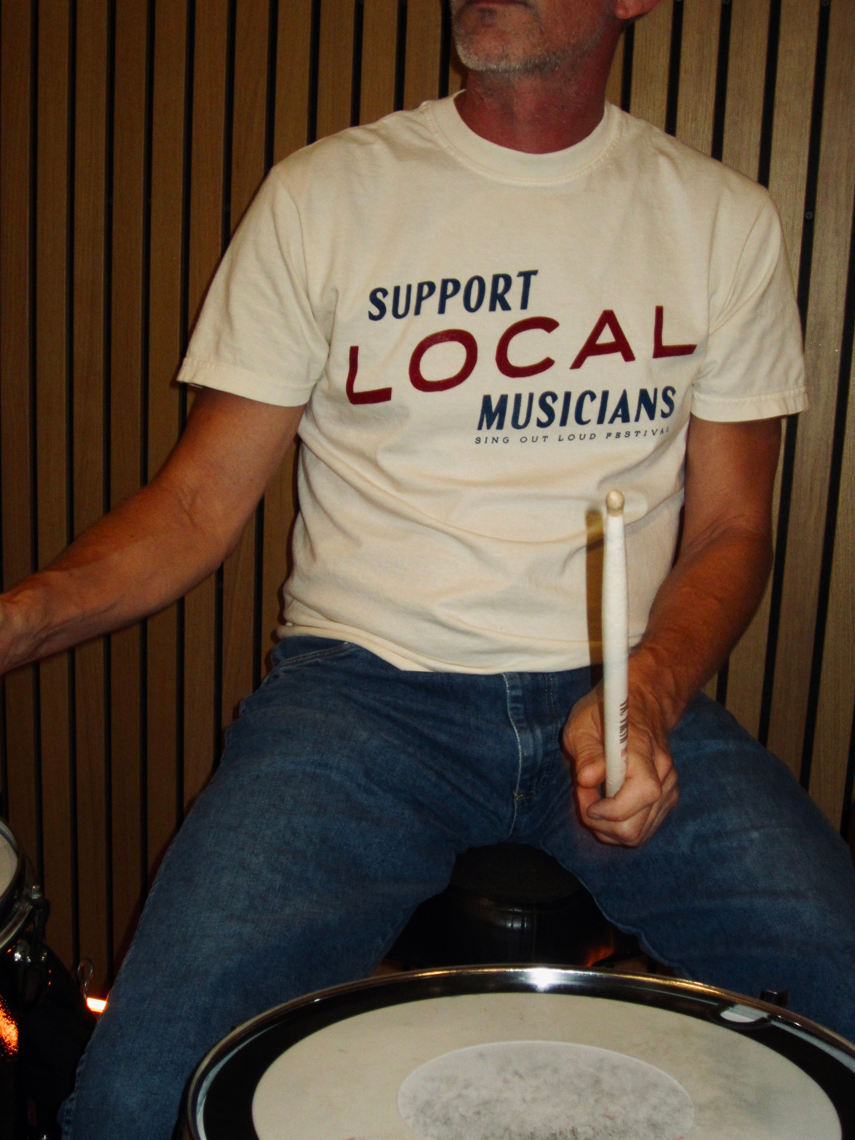 Support Local Musicians Tee - Ivory