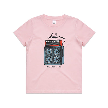 Kids AMP Cord T-Shirt - Pink