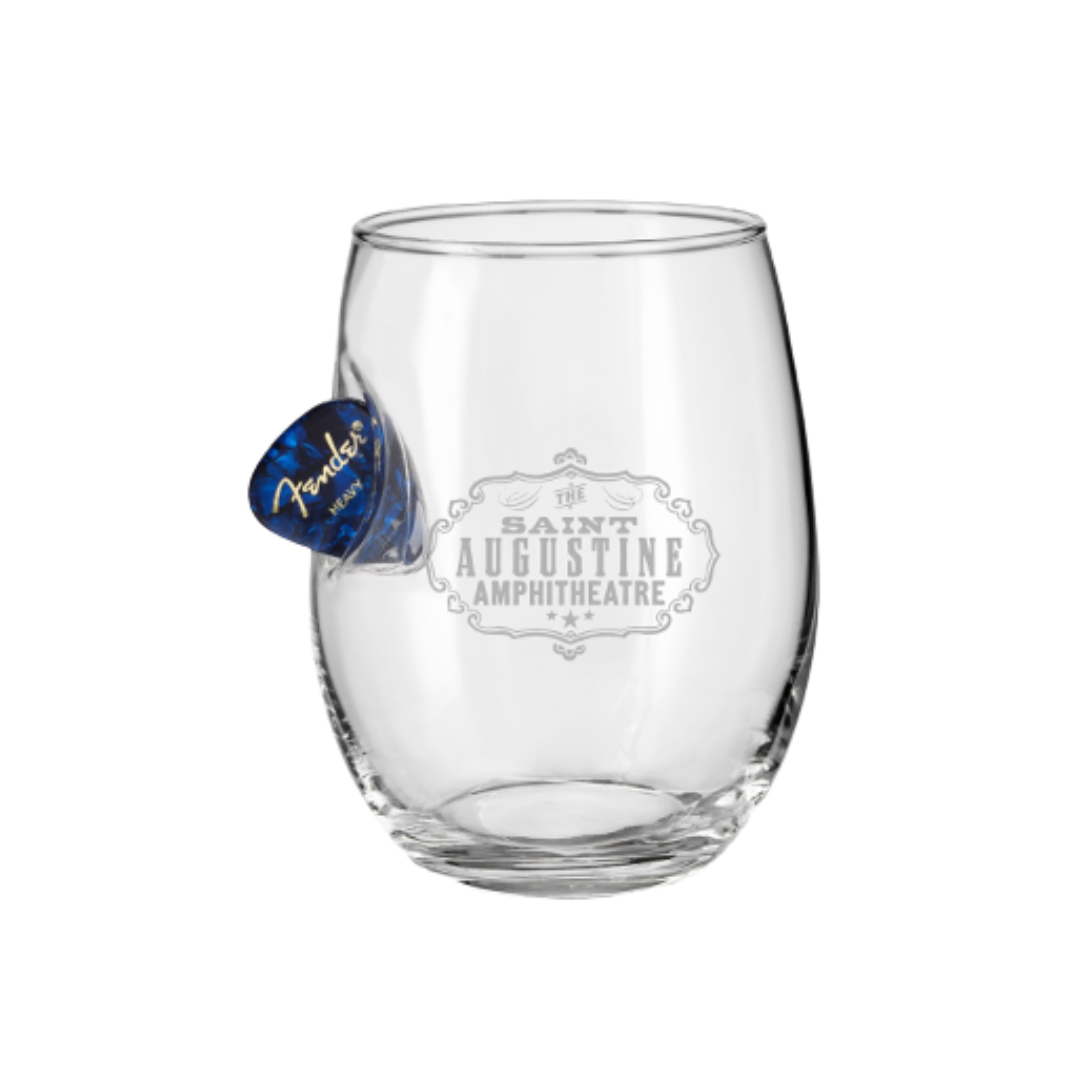 Guitar Pick Wine Glass 15oz.