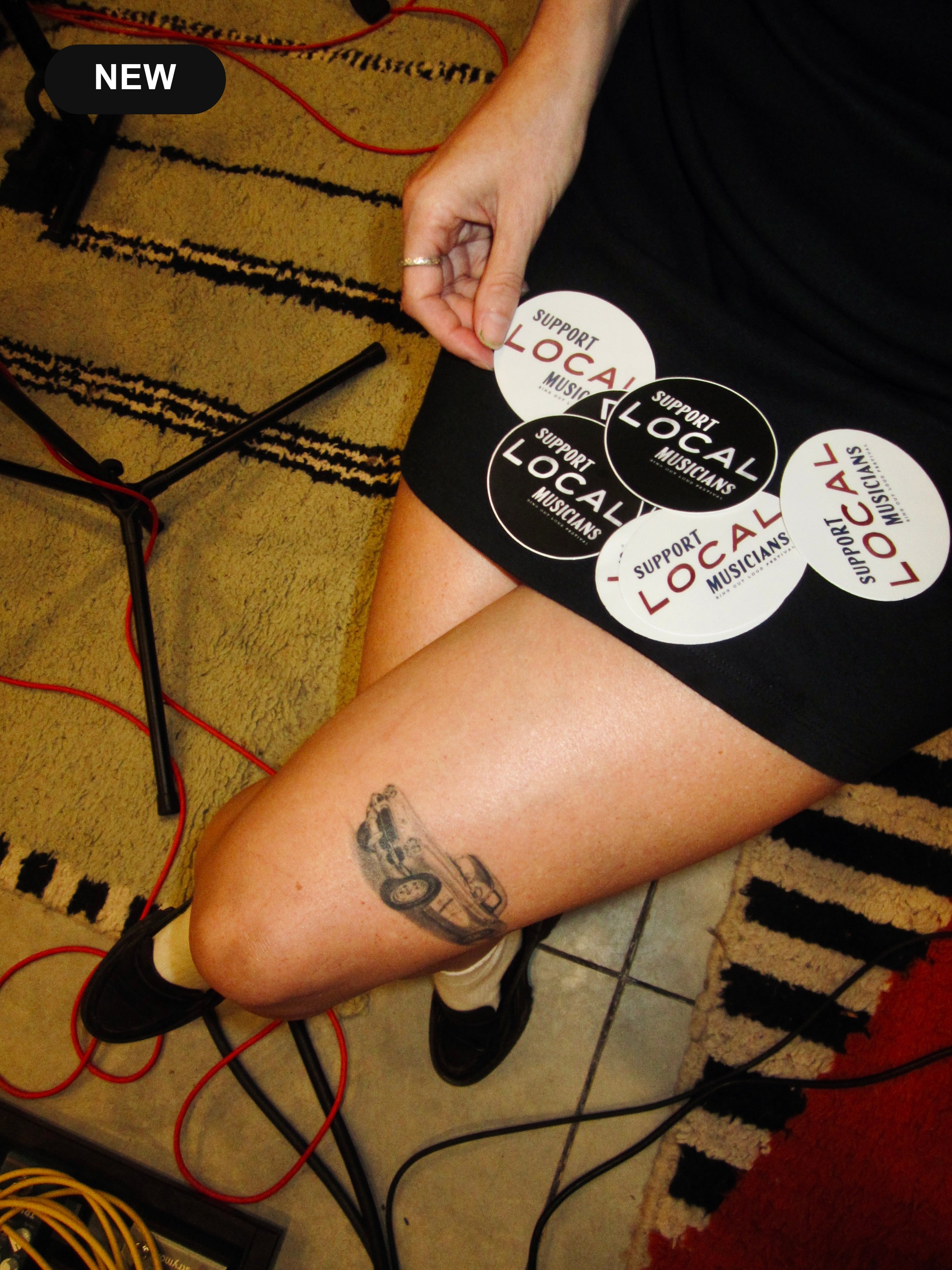 Support Local Musicians Sticker - New