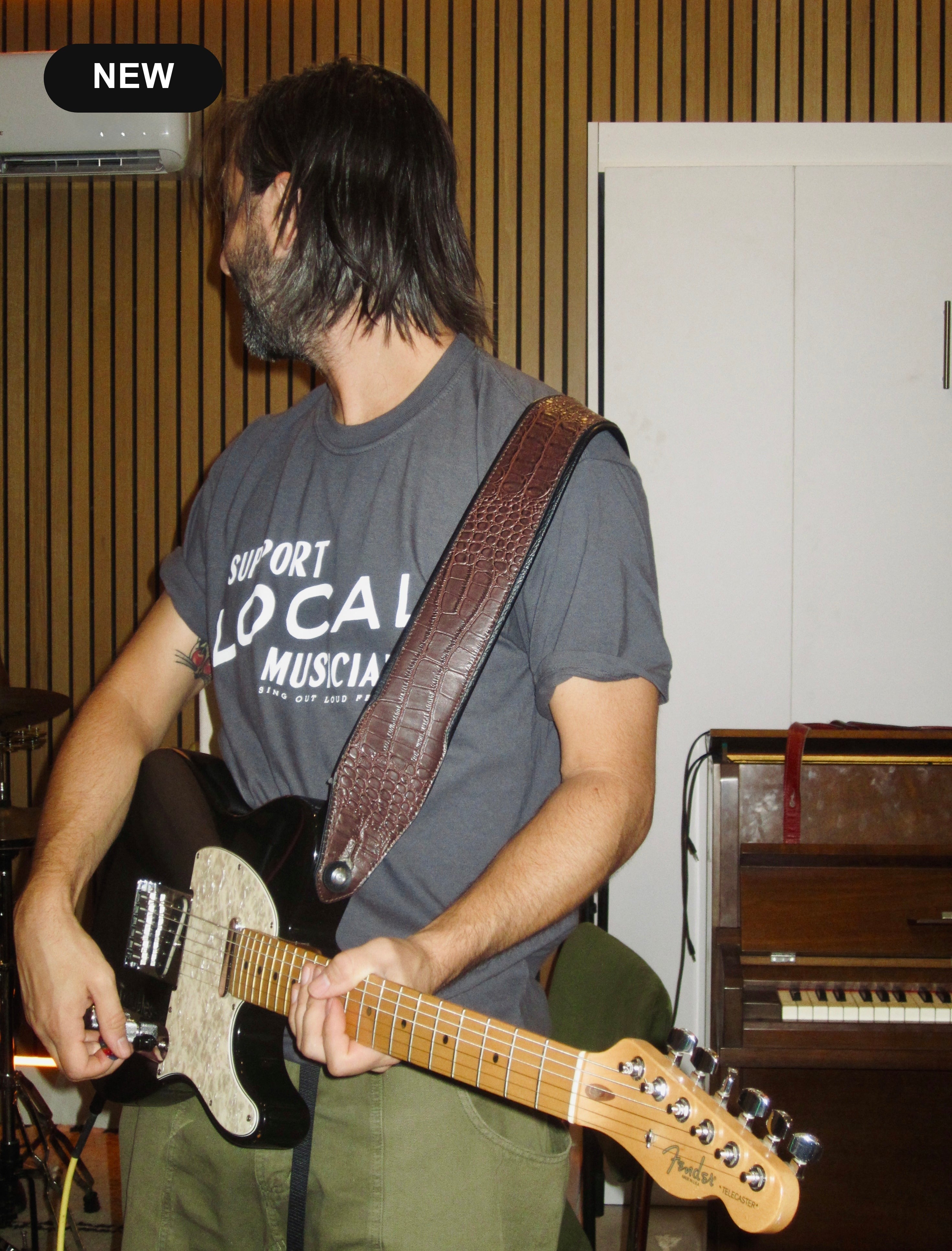 Support Local Musicians Tee - Graphite - New