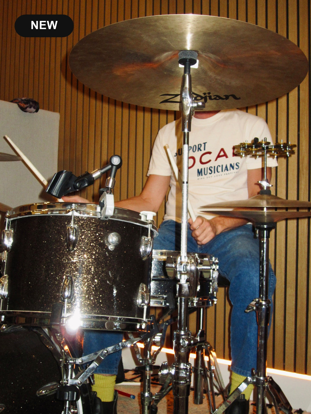 Support Local Musicians Tee - Ivory - New